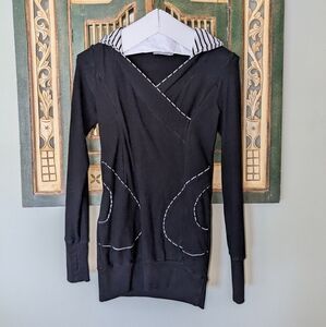 Handmade Maternity Hoodie With Double Sided Zippers - Size Small